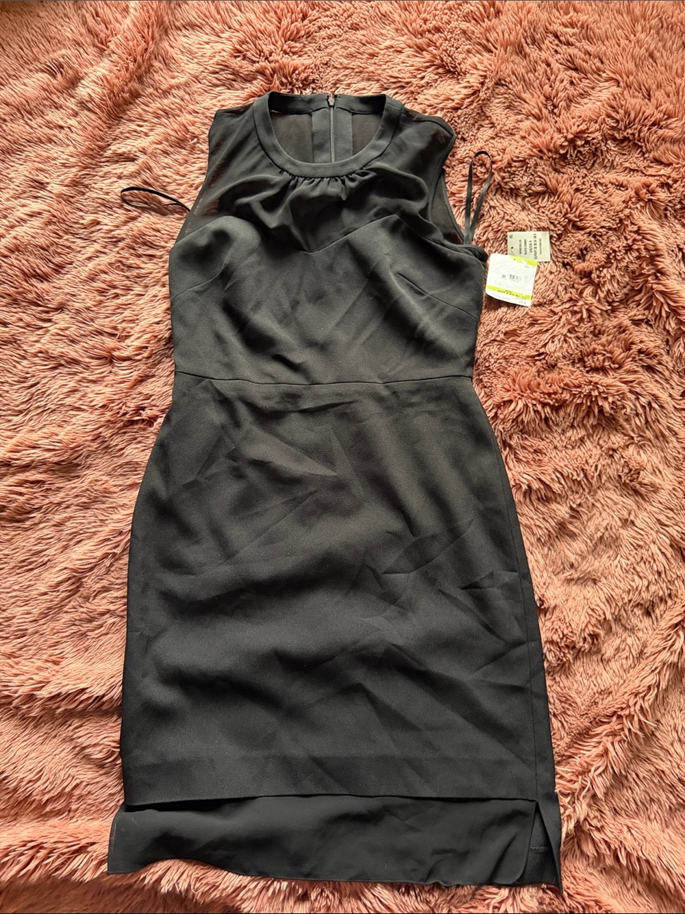 NWT Anne Klein Women's Black Sleeveless Sheath Dress
